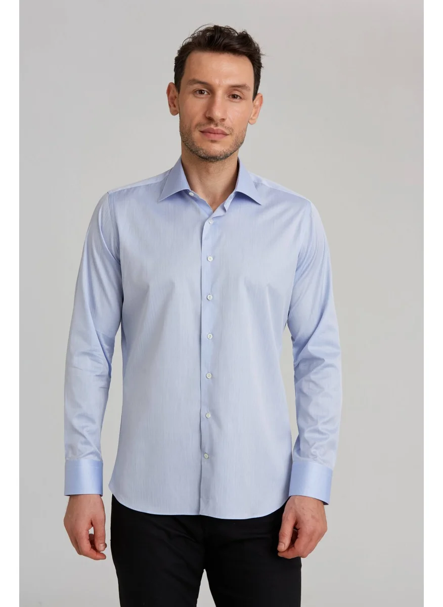 Bisse Platinium Regular Fit Shirt Blue PLTG002_D35