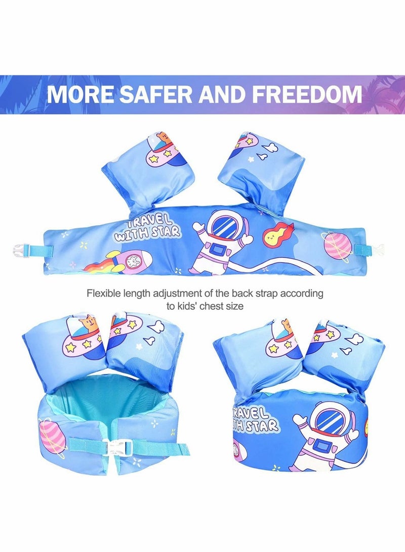 KASTWAVE Toddler Floaties for Pool, Toddler Swim Vest for 30-66 Pounds Boys and Girls Age 3-8 Years Old, Water Wings Arm Floaties for Kids Learn to Swim, Water Sports Learning Equipment - Image 3