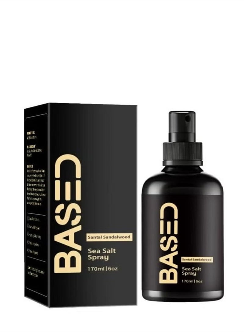 استنادا الي رذاذ ملح البحر الطبيعي من BASED BODYWORKS - منعم ومكثف للشعر مع أعشاب البحر وفيتامين B5 (خالي من البارابين) - Image 1