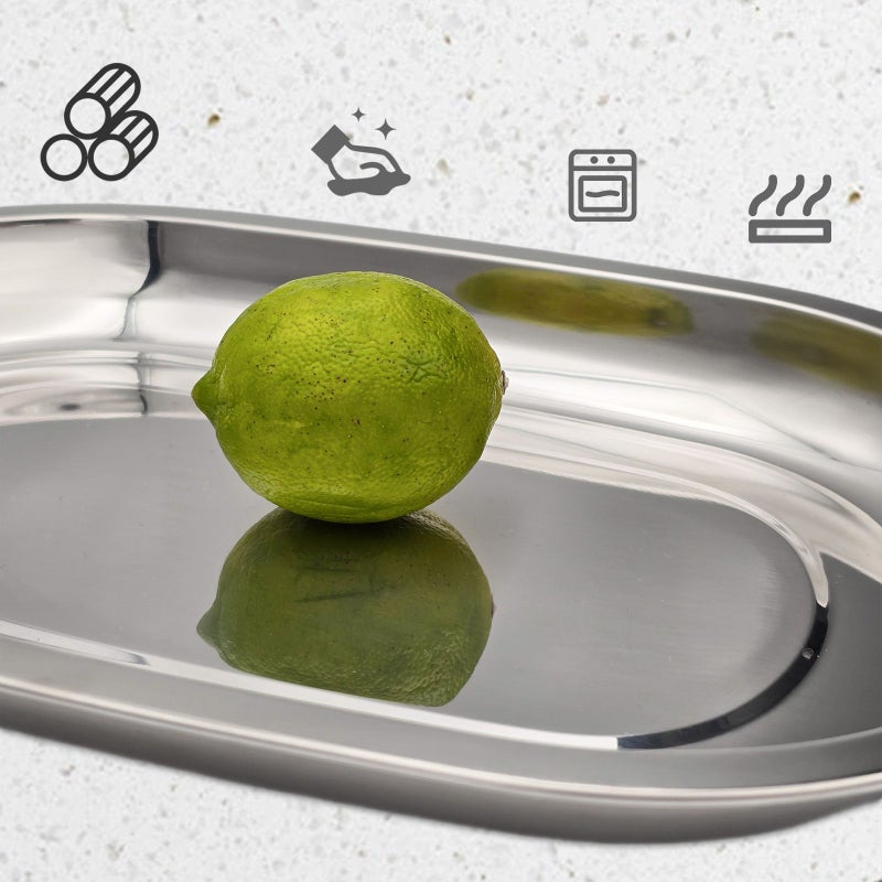 Stainless Steel 25cm Steaming Tray for Thermomix Varoma Multi Purpose Kitchen Accessory - Image 2