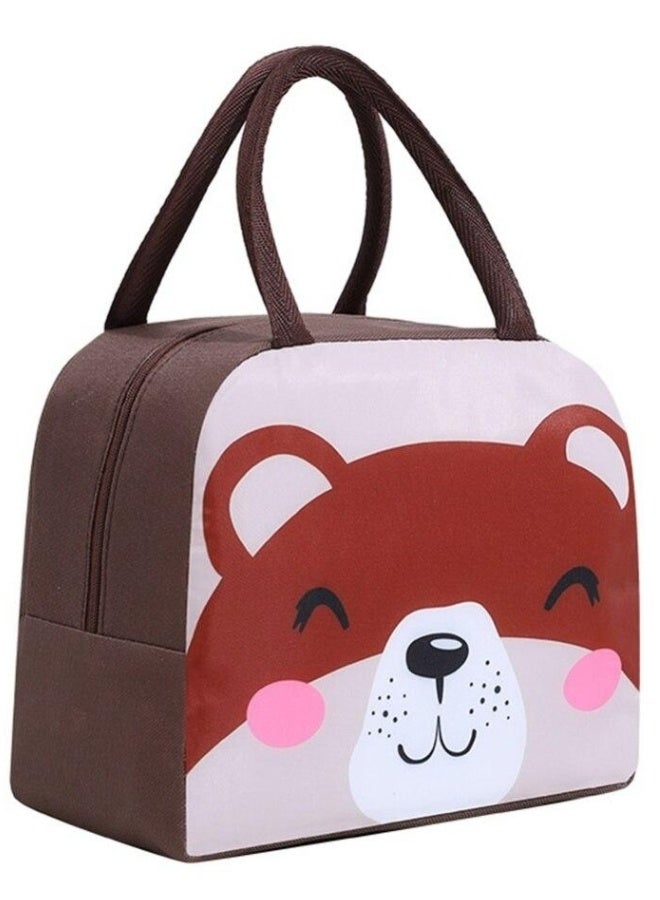 FALMER Cute Cartoon Insulated Lunch Bag – Reusable Thermal Food Storage Bag with Double Insulation System (Keeps Food Hot or Cold for 4–5 Hours) – Waterproof and Leakproof Lunch Tote with Aluminum Foil Lining, Odor Resistant and Easy to Clean – Ideal for School, College, Work, Travel, Picnic, Beach, and Daily Use for Men, Women, and Kids - Image 1