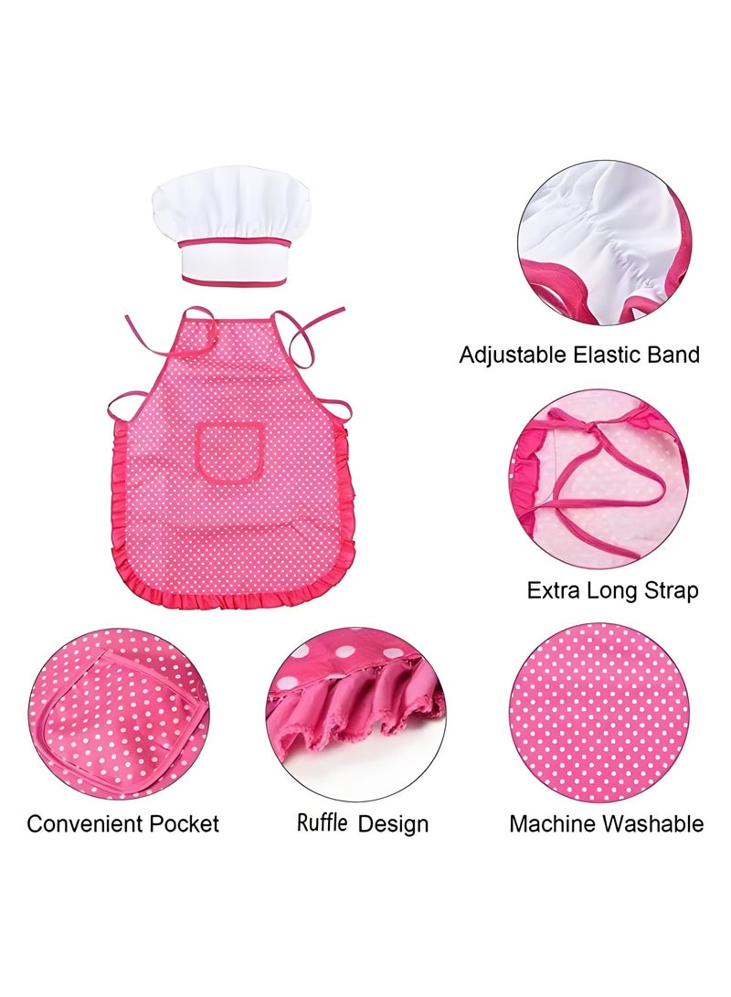 11-piece kitchen cooking toy set for kids, including apron and chef hat  - Image 3
