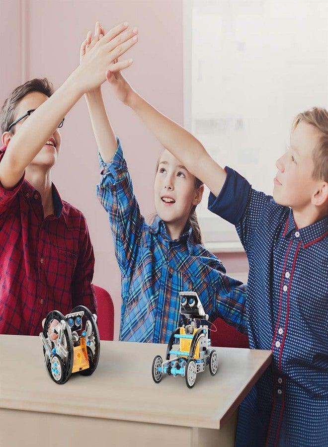 فيباور روبوت الطاقة الشمسية من فيباور، 12 لعبة تعليمية في 1، مجموعة بناء STEM، مجموعة تجارب تجميع DIY للأولاد، هدية للأعمار من 8 إلى 13 سنة (190 قطعة) - Image 4