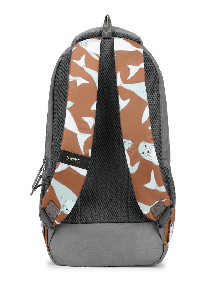 Carrimate Snuggle School Bag for Kids Boys & Girls | 20L Capacity Backpack with 3 Compartments and Bottle Holder | Lightweight Soft Polyester Fabric | Stylish Designs With Front Zipper Kids School Bag - Image 5