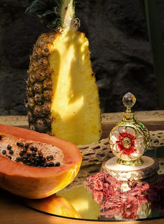 SWISS ARABIAN ليالي روج - منتجات فاخرة من دبي - زيت عطر شخصي يدوم ويثير الإدمان - عطر مغري، توقيع مميز - الرائحة الفاخرة للعربية - 0.5 أونصة - Image 4