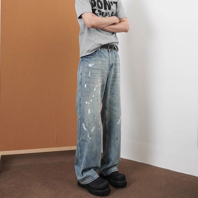 Unisex Classic Denim Jeans Loose Fit Daily Outdoor Wear - Image 3
