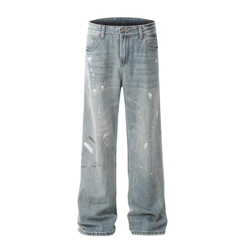 Unisex Classic Denim Jeans Loose Fit Daily Outdoor Wear - Image 1