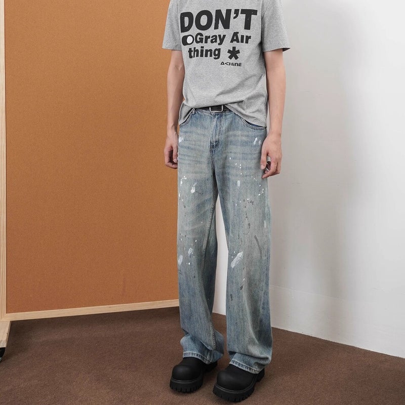 Unisex Classic Denim Jeans Loose Fit Daily Outdoor Wear - Image 2