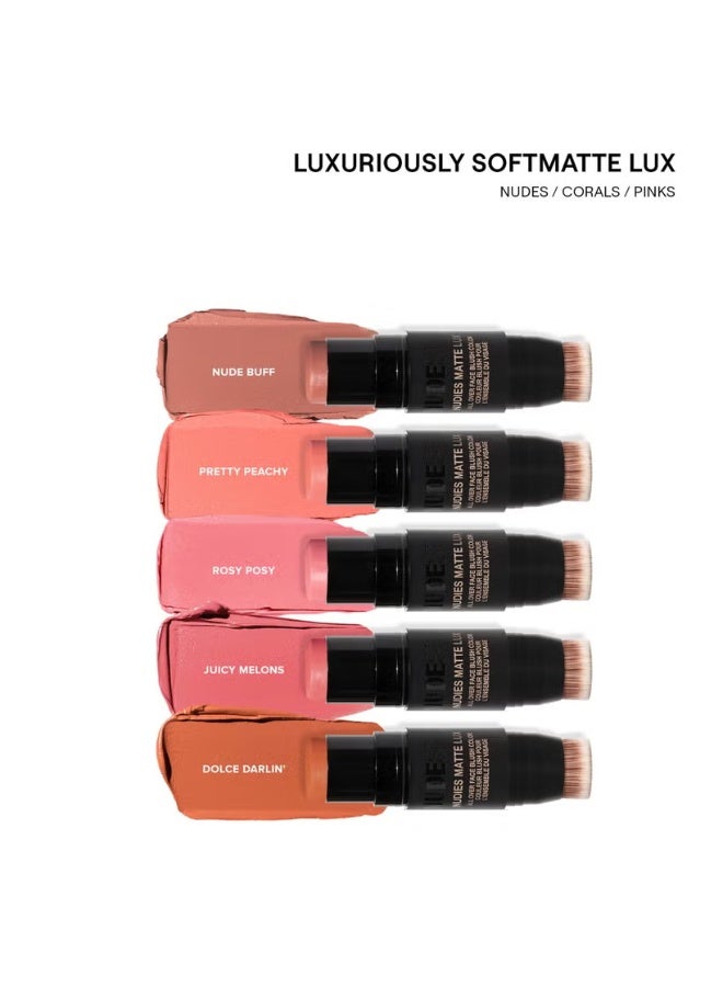 NUDESTIX Nudies Matte Lux All Over Face Blush Colour - Juicy Melons - Image 4