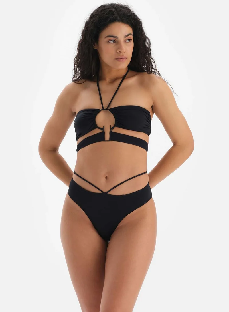 dagi Black Strapless Bikini Top