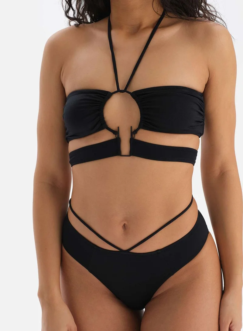 dagi Black Strapless Bikini Top