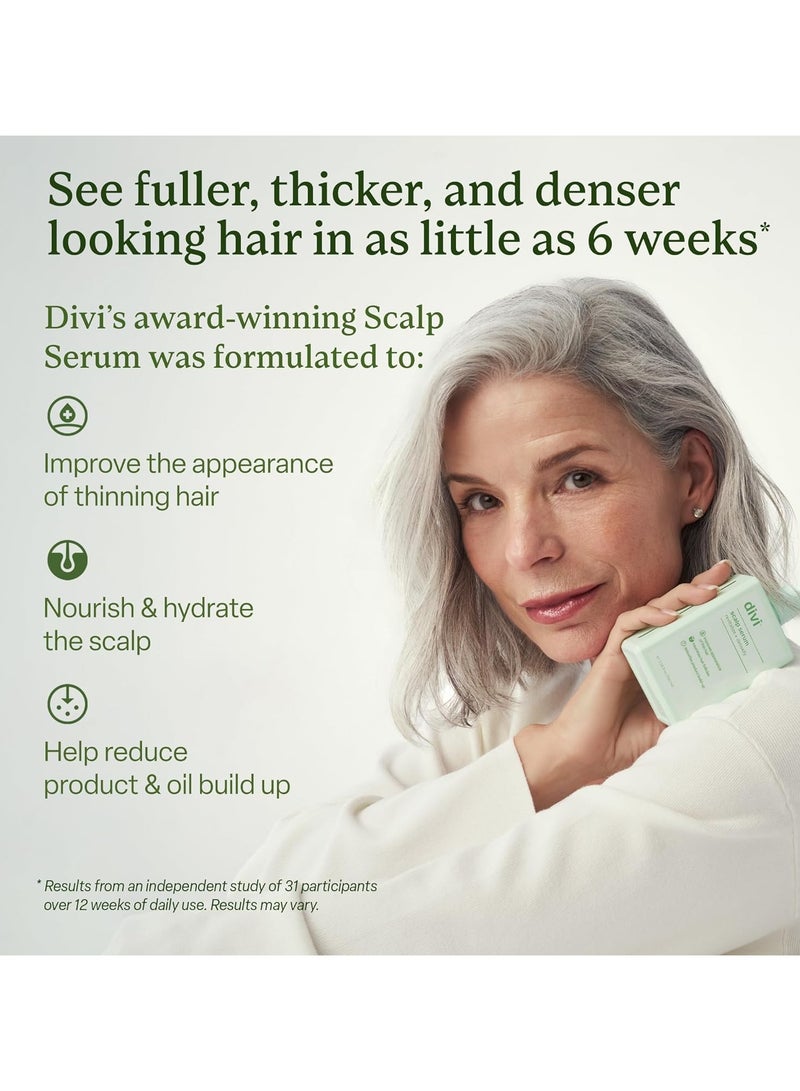 ديفي مصل فروة الرأس لترقيق الشعر، 30 مل – اختبار سريري، صيغة مغذية مع الأحماض الأمينية، الكافيين وزيت الروزمري – يعزز فروة الرأس الصحية والشعر الأكثر ملاءمة، يقلل من تراكم الزيت والمنتج - Image 3