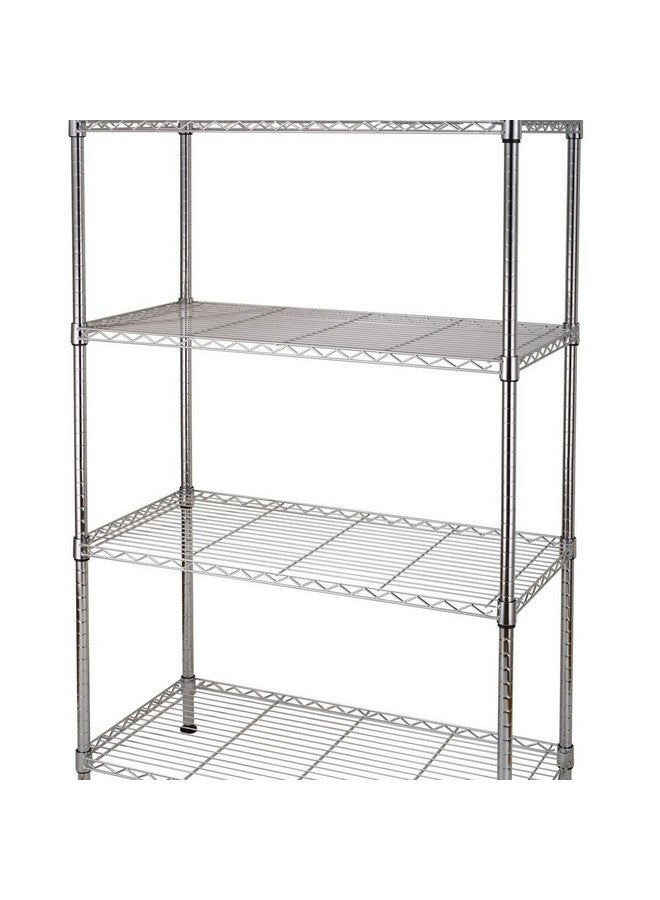 HoneyBee 4-Tier Free Standing Durable Wire Storage Rack Chrome 140 x 45 x 90 cm FW-901159B - Image 2