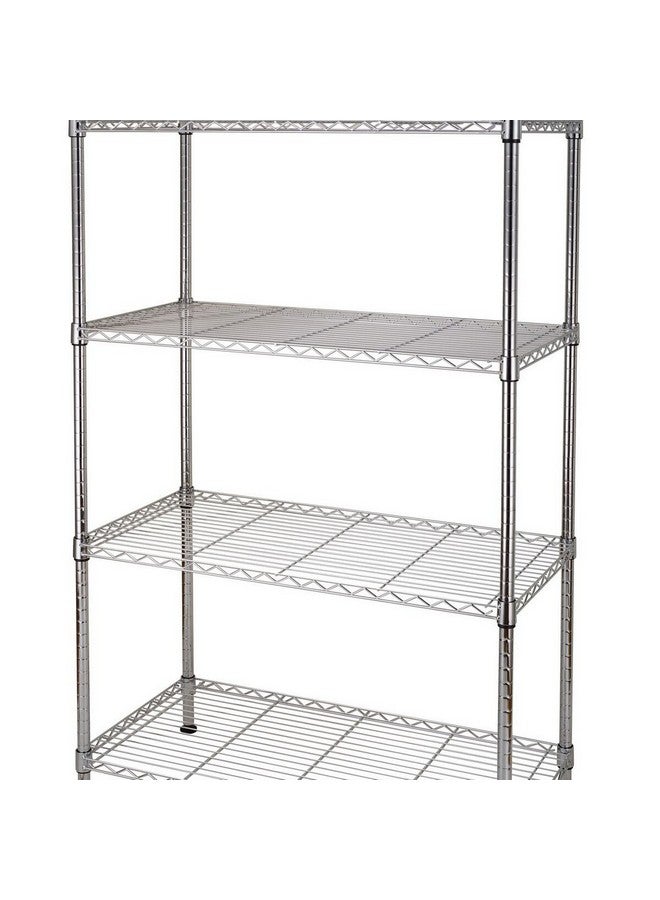 HoneyBee 4-Tier Free Standing Durable Wire Storage Rack Chrome 140 x 45 x 90 cm FW-901159B - Image 4
