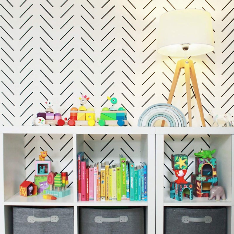 STENCILIT Herringbone Duo Wall Stencil for Painting 2Pack Geometric Wall Stencils for Painting Large Pattern Modern Large Wall Stencils