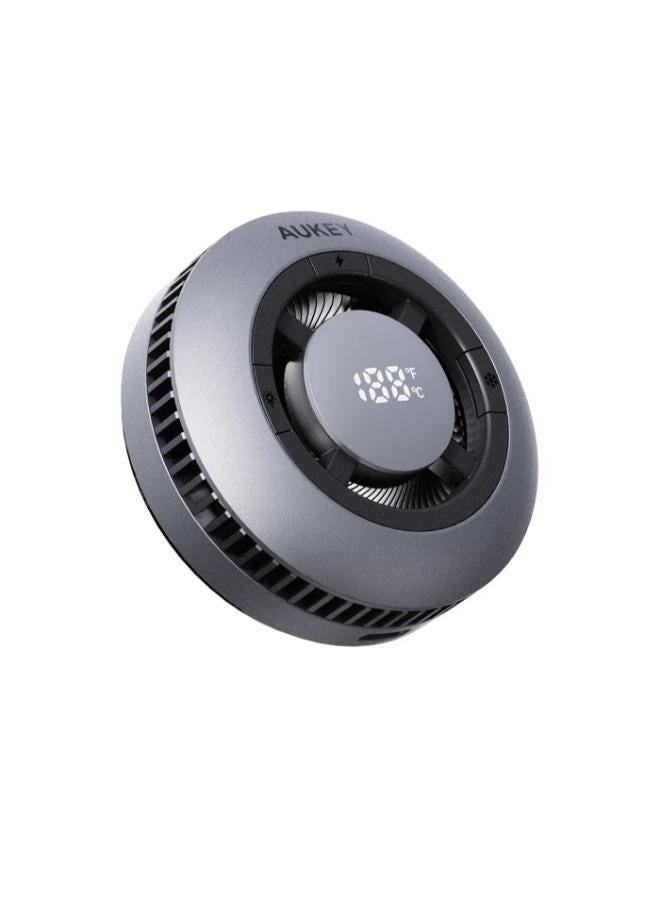 AUKEY MagFusion GameFrost Qi2 Active Cooling Wireless Charging Pad LC-G10 Grey - Image 1