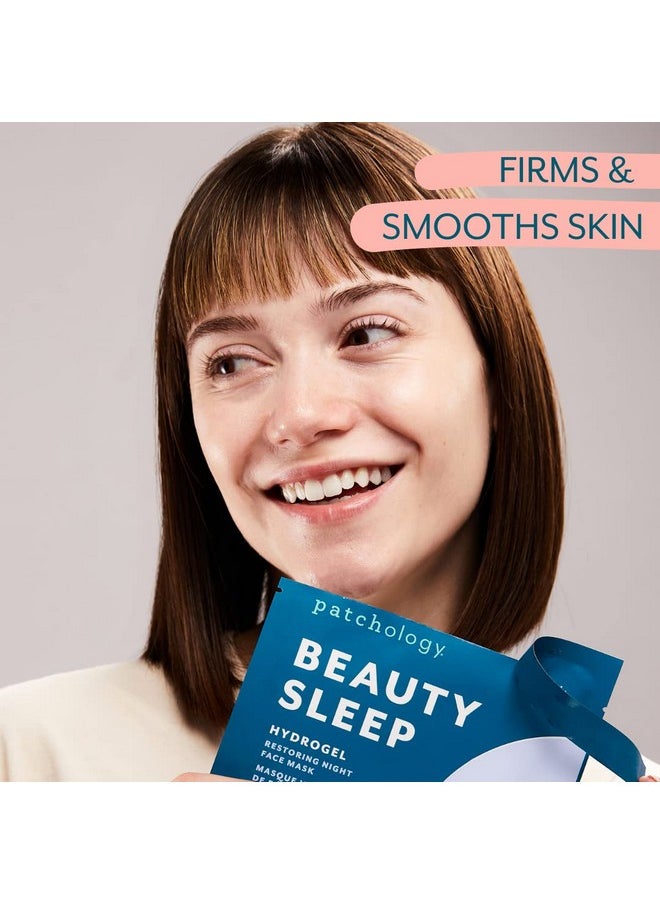 Patchology - Patchology Hydrogel Face Mask with Retinol and Peptides Beauty Sleep - Gel Face Mask for women and men to reduce fine lines, and hydrate skin. 1 count. - Image 1