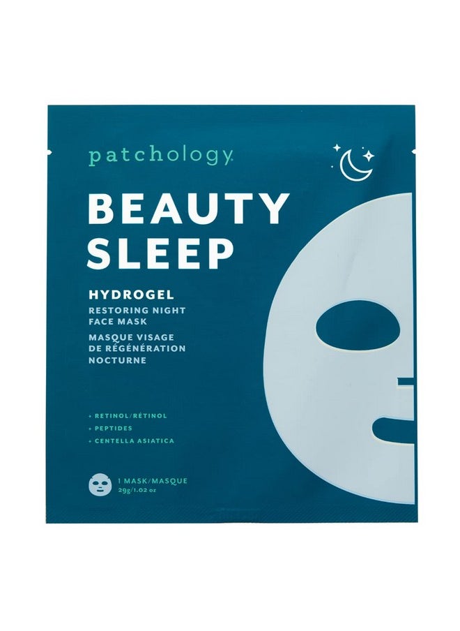 Patchology - Patchology Hydrogel Face Mask with Retinol and Peptides Beauty Sleep - Gel Face Mask for women and men to reduce fine lines, and hydrate skin. 1 count. - Image 1
