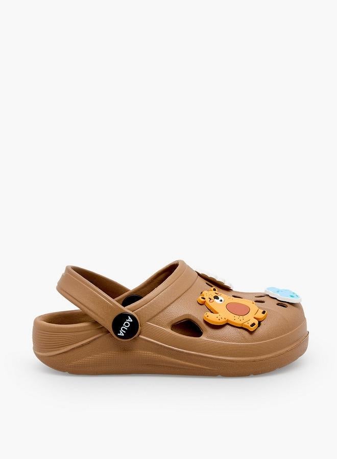 Aqua Boys Bear Jibbitz Clogs - Image 1