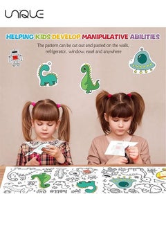 Unique 30X300cm Drawing Paper Roll for Kids, Coloring Paper Roll Painting Drawing Color Filling Paper, Coloring Poster Drawing Roll Coloring Book DIY Arts Crafts for Preschool Kindergarten Classroom  - Image 3