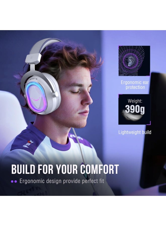 فيفين سماعة الألعاب H13 AmpliGame USB - صوت محيطي 7.1 مع ميكروفون مانع للضوضاء وتوازن بين اللعب والدردشة - Image 5