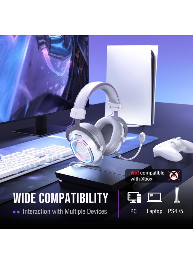 فيفين سماعة الألعاب H13 AmpliGame USB - صوت محيطي 7.1 مع ميكروفون مانع للضوضاء وتوازن بين اللعب والدردشة - Image 2