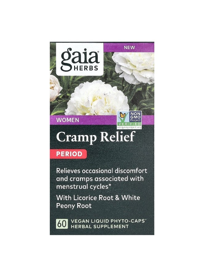 Gaia Herbs - Gaia Herbs, Women, Cramp Relief, Period, 60 Vegan Liquid Phyto-Caps - Image 1