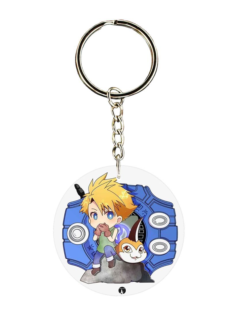 RKN Anime Digimon Printed Keychain