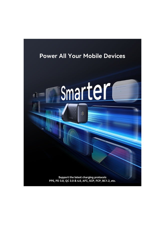 فولتمي شاحن جداري فولتمي ريفو لايت بمنفذ USB-C مع سلك USB-C إلى USB-C وبقوة 30 واط - أسود - Image 4