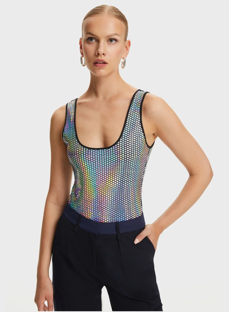 Nocturne Strappy Scoop Bodysuit