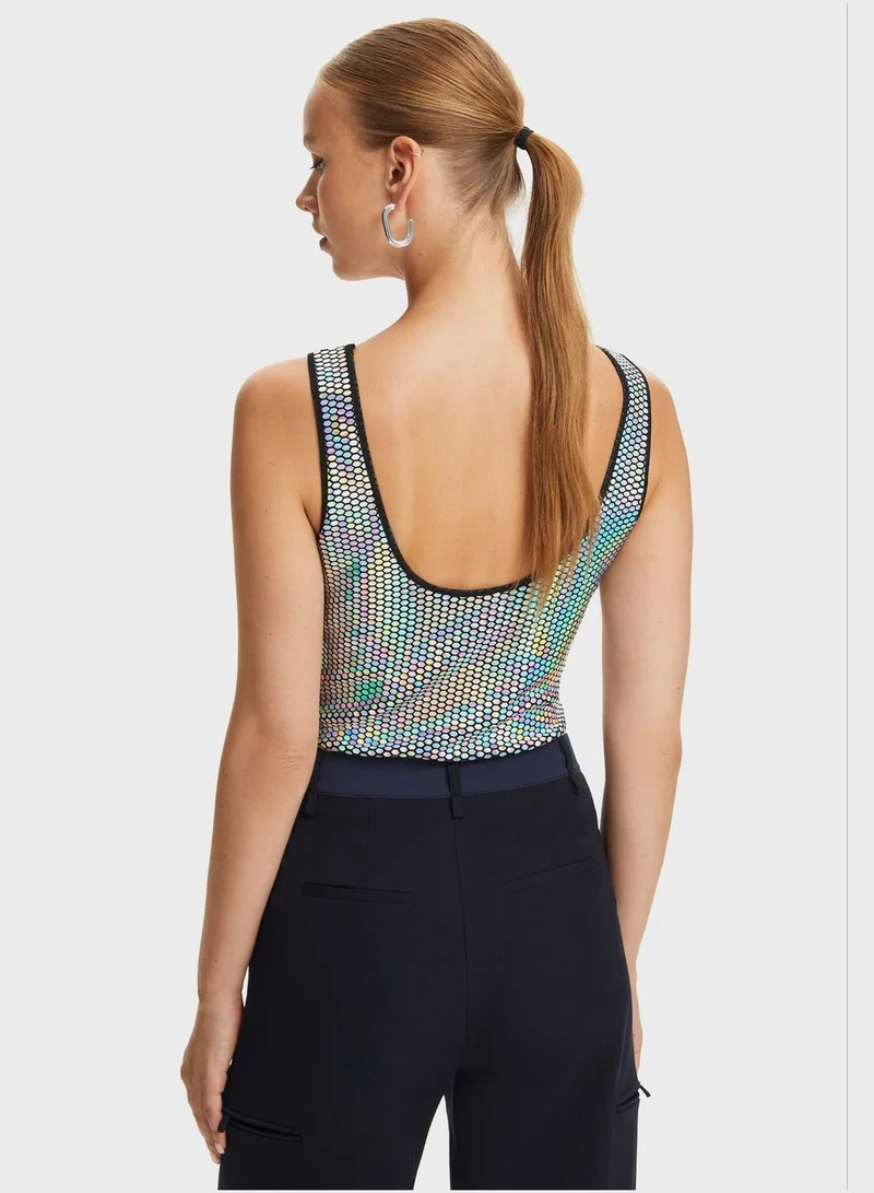 Nocturne Strappy Scoop Bodysuit