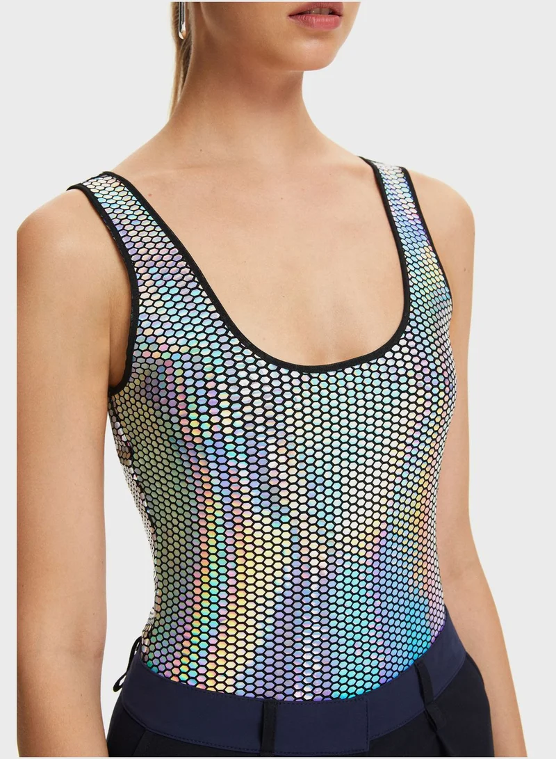 Nocturne Strappy Scoop Bodysuit