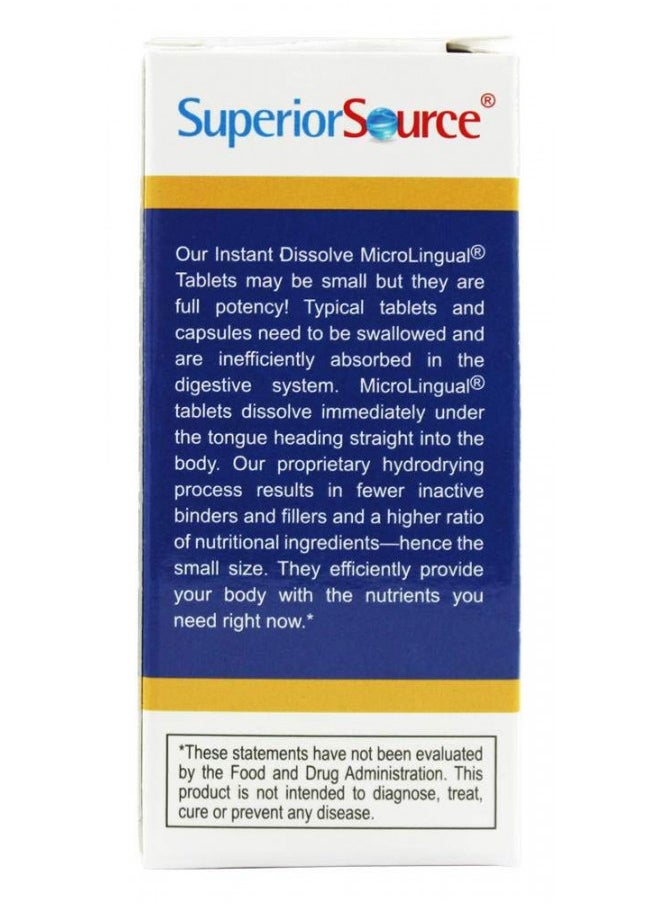 Superior Source Superior Source Vitamin K2 MK-7 (Menaquinone-7), 100 mcg, Quick Dissolve Sublingual Tablets, 60 Count, Healthy Bones and Arteries, Immune & Cardiovascular Support, Assists Protein Synthesis, Non-GMO  - Image 4