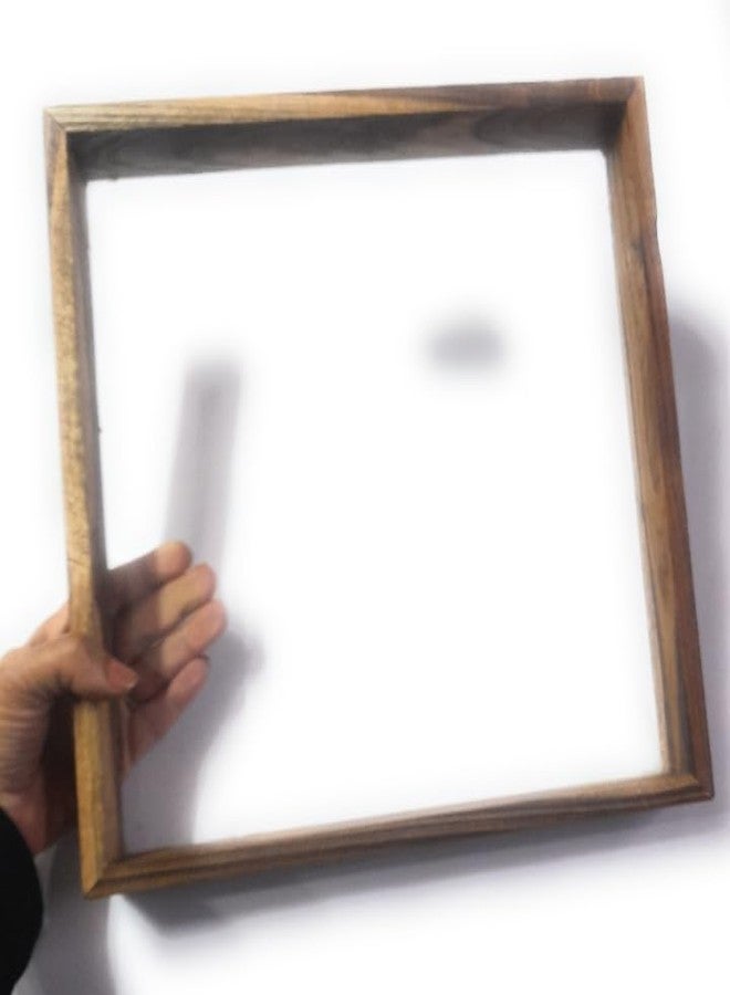 Ditya Crafts Teak Wood Frame Acrylic Base (12 inches). - Image 2