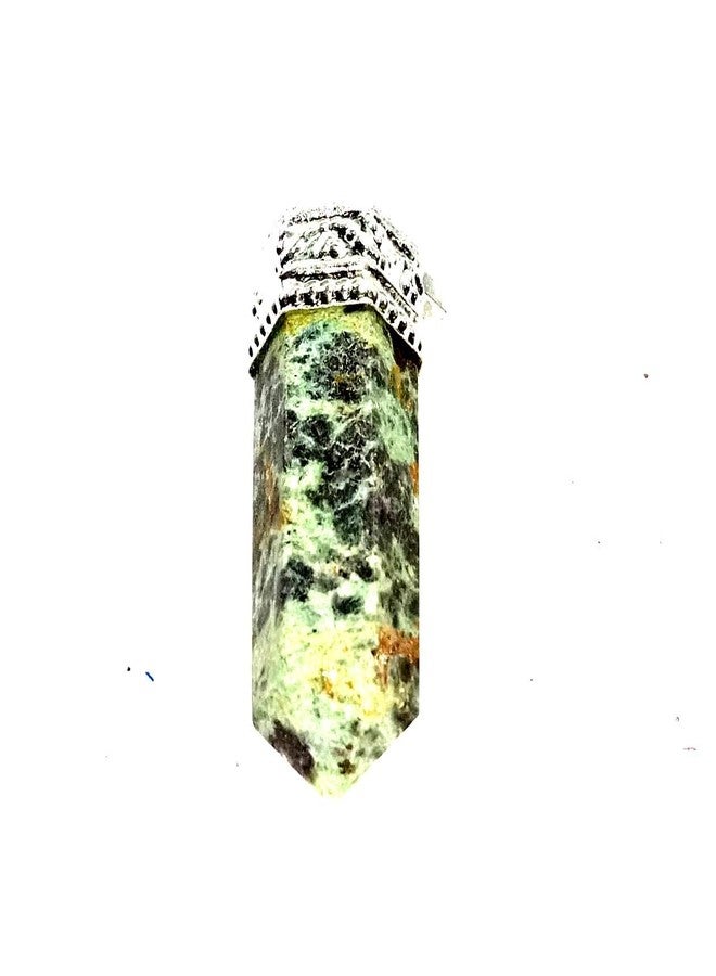 CA AGATE Tree Agate Pencil Point Pendant Natural Necklace Healing Crystal - Image 1