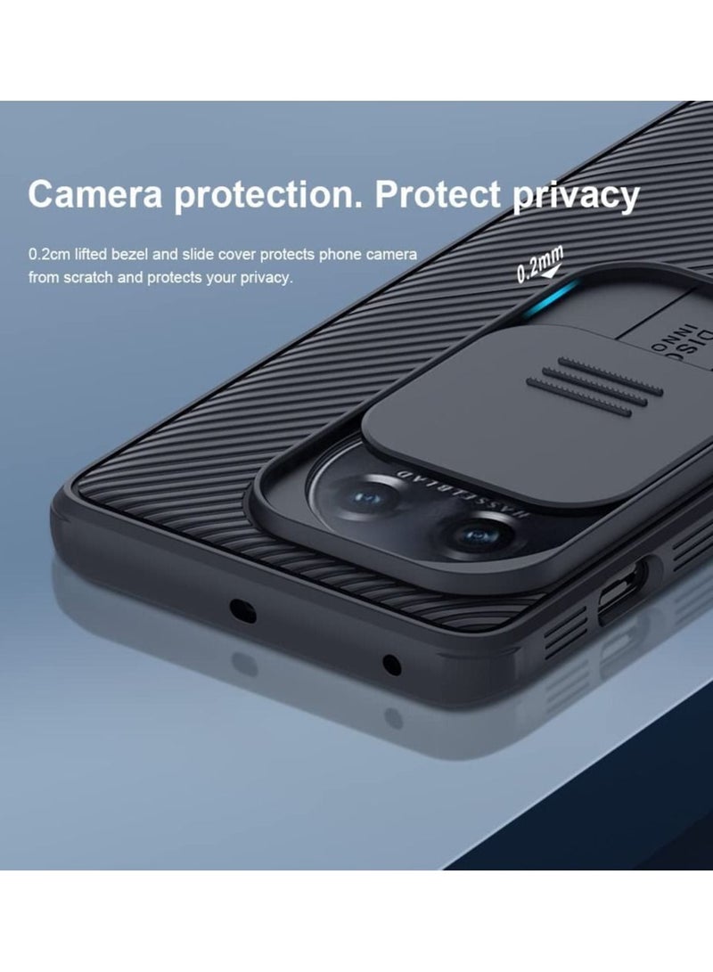 NIBEMINENT Case Compatible with Oneplus 11, Slide Cover Camera Lens Protection TPU Bumper Hard PC Back  - Image 2