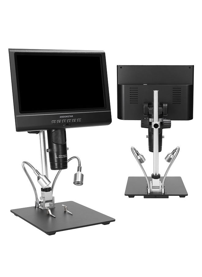 Generic Professional Digital Microscope 1080P 10inch LCD Display 4X Display Magnification Soldering Microscope Picture Taking Video Recording Maintenance Workbench  - Image 2
