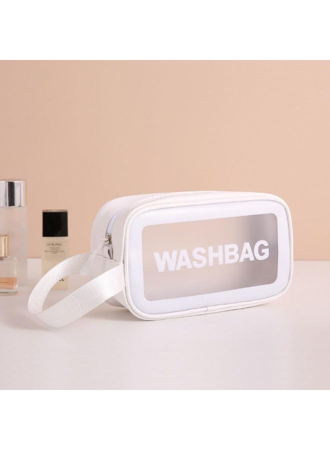 Set of Transparent Toiletry Bags - Waterproof Travel Bags with Zipper Closure from Waver, Various Sizes (3 Pieces, White) - Image 3