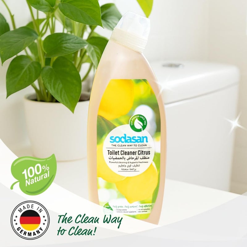 sodasan 100% Natural Citrus Toilet Cleaner 750ml - Image 2