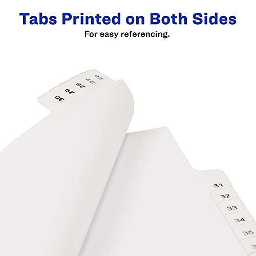 Avery 26-50 Legal Exhibit Dividers for 3 Ring Binders, 25-Tab Set, Allstate Style, 1 Binder Divider Set (01702) - Image 4