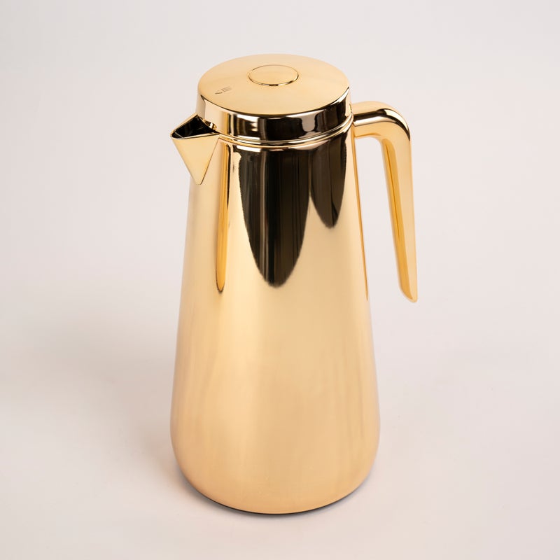 Dallaty set of 2 steel vacuum flask gold 1.0L and 1..3L - Image 2