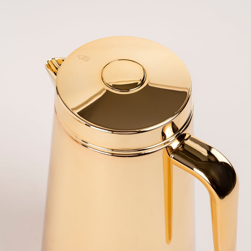 Dallaty set of 2 steel vacuum flask gold 1.0L and 1..3L - Image 3