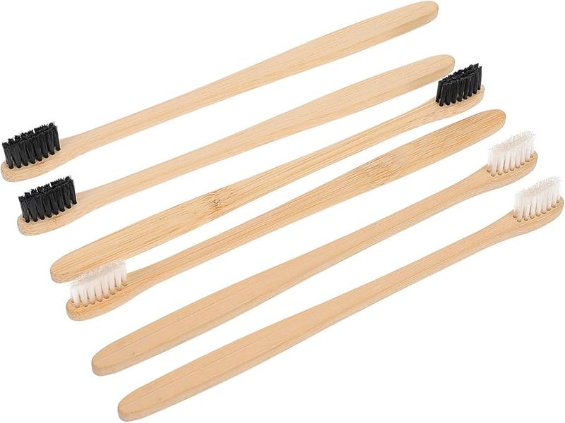 Biodegradable Travel Toothbrushes 20 Pack Black White Soft Bristles For Adults - Image 2