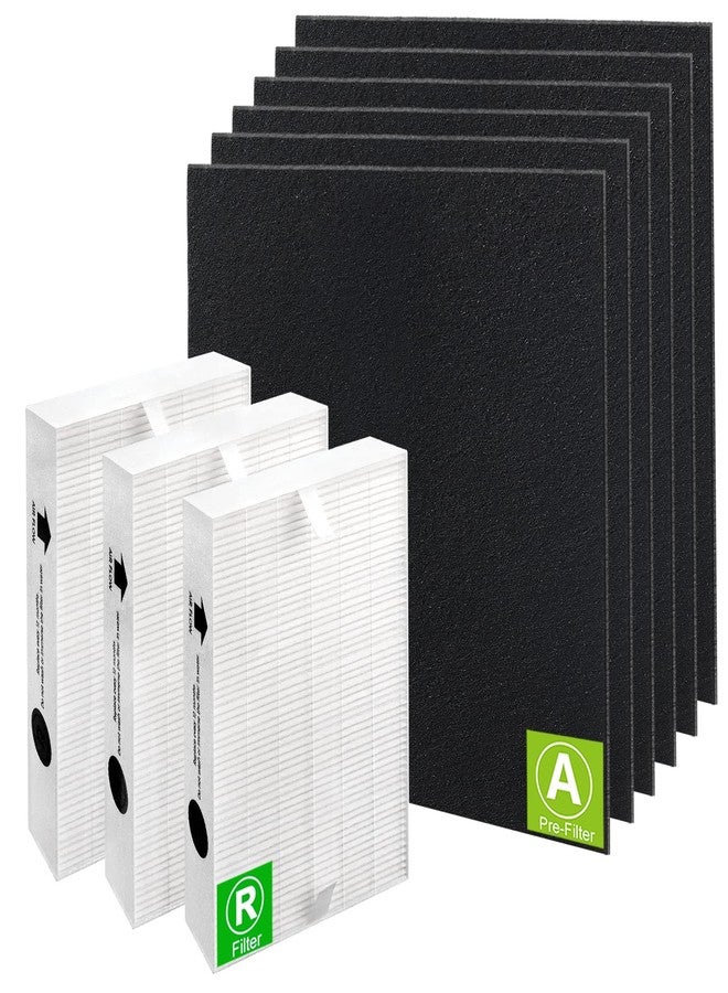 Blutoget 3 Pack HPA300 Filter R Replacement for Honeywell Air Purifiers Filter HPA300 HPA200 HPA100 Series &Filter R-Replace HRF-R3 & HRF-R2 &HRF-R1&HRF-AP1-6 Pack Activated Carbon Pre-Filter by Blutoget - Image 1