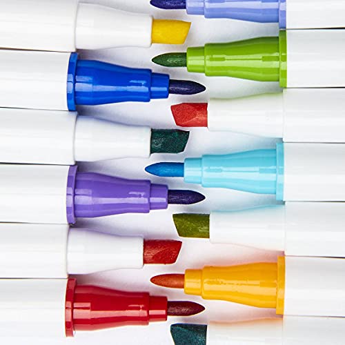 KINGART Chisel & Fine, Travel/Storage Case Dual Tip Markers, Assorted 36 Piece - Image 3