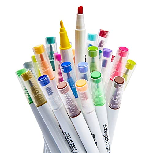 KINGART Chisel & Fine, Travel/Storage Case Dual Tip Markers, Assorted 36 Piece - Image 2