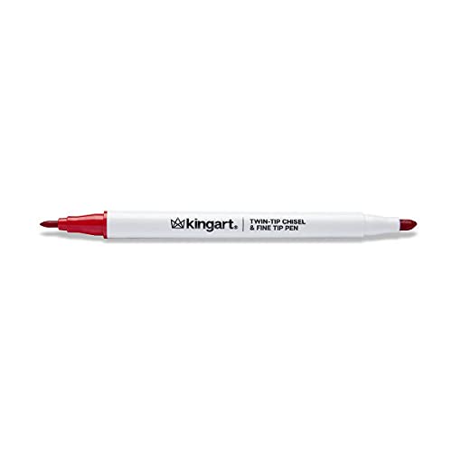 KINGART Chisel & Fine, Travel/Storage Case Dual Tip Markers, Assorted 36 Piece - Image 4