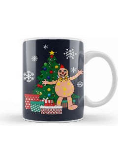 Baskı Dükkanı Print Shop Mr Blobby Around The Christmas Tree Mug Porcelain 