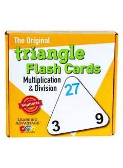 Learning Advantage 4552 The Original Triangle Flash Cards, Multiplication And Division, Grade: 2 To 6, 6.5" Height, 1.25" Width, 6.25" Length  - Image 2