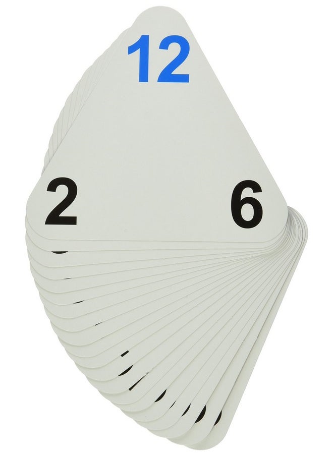 Learning Advantage 4552 The Original Triangle Flash Cards, Multiplication And Division, Grade: 2 To 6, 6.5" Height, 1.25" Width, 6.25" Length  - Image 1